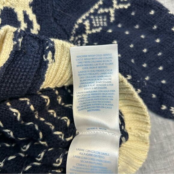 Ralph Lauren Navy and Cream Kids Sweater - Picture 7 of 7
